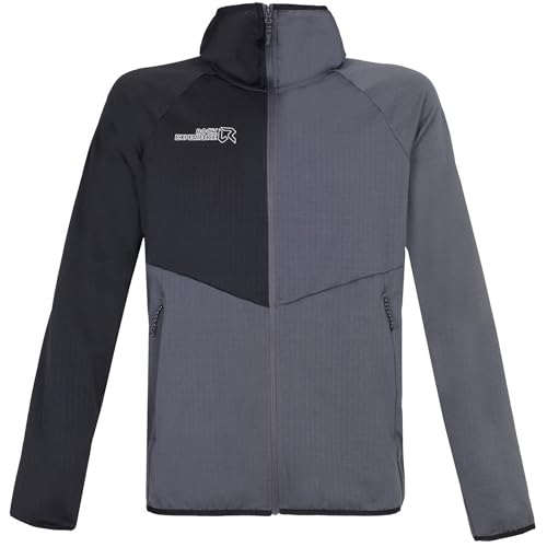 Rock Experience Re.Albatross Hoodie FZ Man Fleece Camisola de Trekking ao ar livre, caminhadas para homem, embalagem de 1