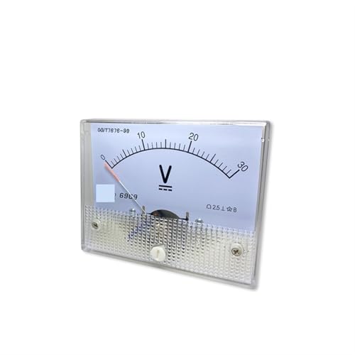 Voltmètre CC 5V pointeur analogique 69c9 encastrable pour tableau électrique