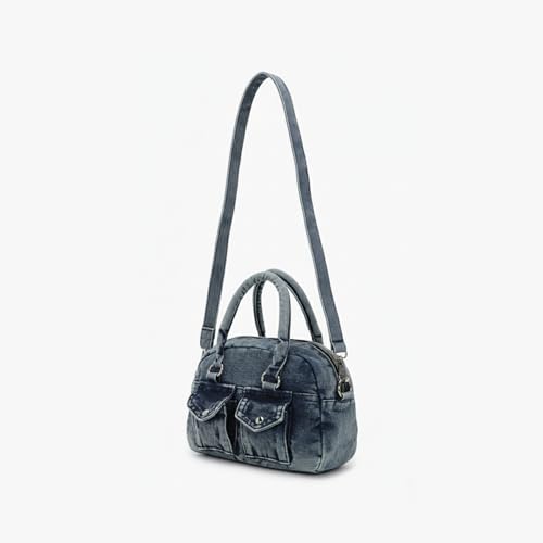 Image of Eco Right Denim Shoulder Bag for Women, Hand Bags for Girls Stylish, Women Handbags with Zipper Pocket