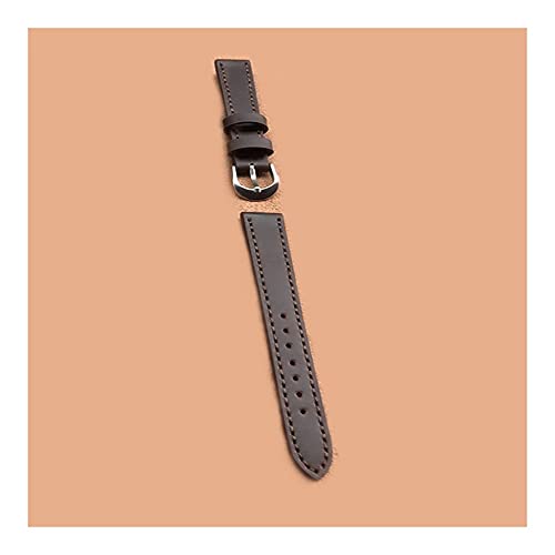 Bracelets de montre 14 mm 16 mm cuir marron foncé bande remplacement