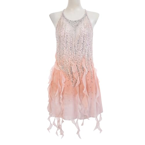 Robe de danse lyrique en strass idéale pour spectacles et galas