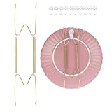 piatti da muro caltagirone Adattamento Perfetto: Il nostro supporto per piatti da parete da 10 pollici è la soluzione universale per piatti piatti (22,5-27 cm) e scodelle più alte (20-24 cm con altezza del bordo di 3,5-5,5 cm), che sia un pezzo decorativo piccolo o un piatto ornamentale più grande, possono risplendere sulla vostra parete