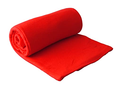 CB Home & Style Fleecedecke Uni 130 x 170 cm Rot
