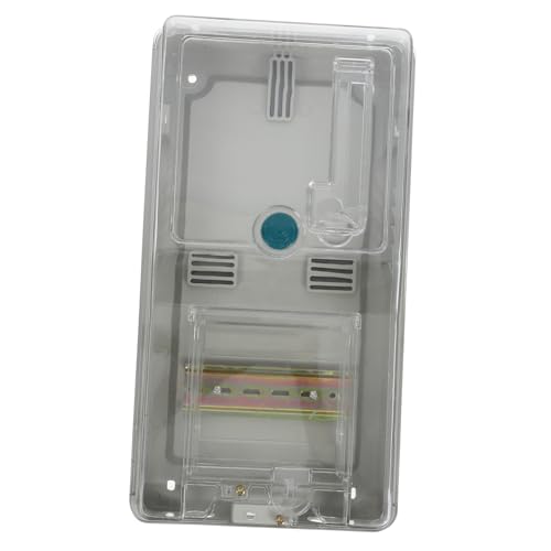 SHINEOFI Caja Eléctrica Transparente para Medidor de Energía Carcasa de Distribución Ligera con Panel Frontal para Inspección Rápida Compatible con Medidores Estándar Fácil Instalación