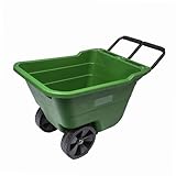 WERKA PRO, Chariot de Jardin sur Roues 90L en PVC Résistant, Facile à manœUVrer, Grande Capacité de Stockage, Idéal pour Outils de Jardinage, Vert, Standard