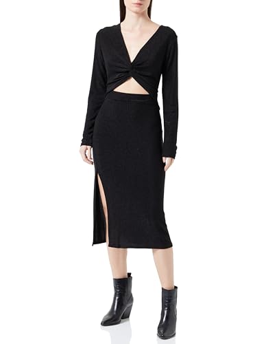 Robe de soirée avec fil brillant femme NALLY vêtement chic