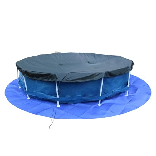Protezione per piscina – Tappeto spesso rotondo per Liner – Rinforzato protezione sotto Liner esterno giardino casa mobili pavimento terrazza
