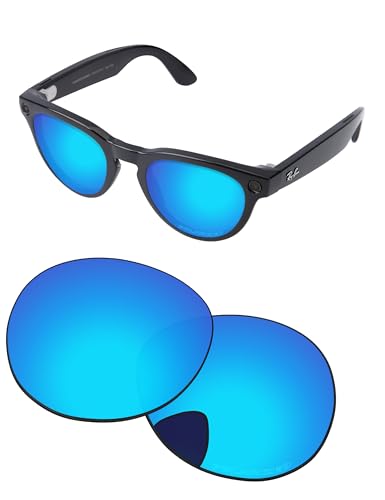 Image of Replacement Lenses for Ray-Ban Meta Headliner RW4009 & RW4013 50mm AI Glasses - Photochromic, Anti Blue Light Lens
