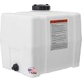 RomoTech 82123909 Horizontal Square Polyethylene Water Tank for Farming Construction and More, 30 gallon, Clear