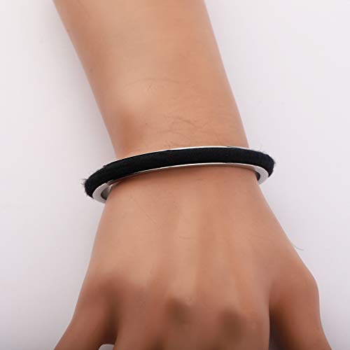 Zuo Bao Christian Jewelry Hair Tie Bracelet Faith Over Fear Cuff Bangle Inspirational Religious Gift For Her Faith Bracelet Encouragement Gift For Women Girls (Silver) #TOP4