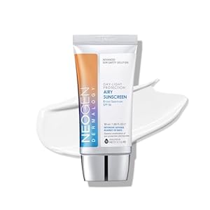 DERMALOGY by NEOGENLAB UVA/UVB SPF50 Day-Light Protection Airy Sunscreen – Essence-type Moisturizing Weightless Sunscreen with No White Cast