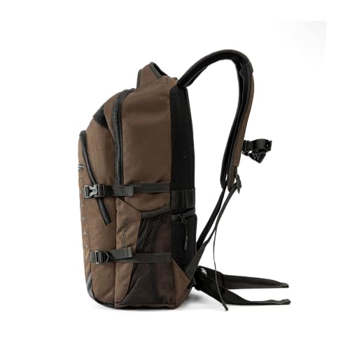 Image of Tripole Falcops 32L Tactical Laptop Backpack with Laser-Cut MOLLE Webbing | Water Repellent | for Daily use, Army, Office & Outdoor | 3 Year Warranty (Brown)