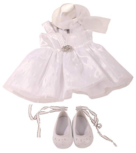 Preisvergleich Produktbild Götz 3402601 Kombination Whiteness - Schneeweißchen Puppenbekleidung Gr. XL - 4-teiliges Bekleidungs- und Zubehörset für Stehpuppen von 45 - 50 cm
