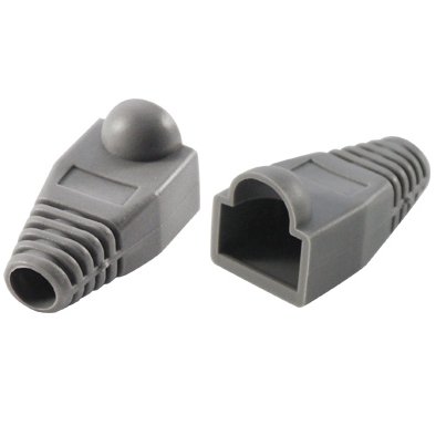 Image of Cable-Tex RJ45 Strain Relief Snagless Network Boot Grey x 20