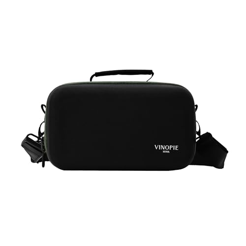 VINOPIE Woven Hardshell 2pcs Stemless Wine Glass Case for Riedel O Series (Deep 