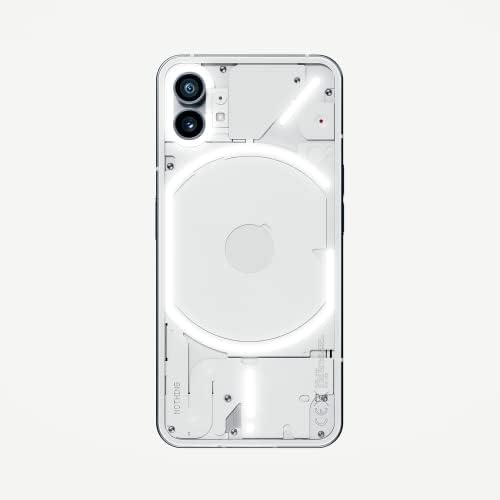 Nothing Phone (1) - 8GB RAM + 256GB, Glyph Interface, 50 MP dual camera, Nothing OS, 6.55 120Hz OLED display, White