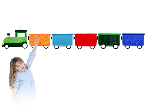 Loninak Sensory Wall Panel, Sequin Busy Board for Sensory Room and Daycare, Montessori Toys and Activity, Autism Mats and Squares for Toddlers and Kids, Steam Train Loninak Sensory Wall Panel, Sequin Busy Board for Sensory Room and Daycare, Montessori Toys and Activity, Autism Mats and Squares for Toddlers and Kids, Steam Train