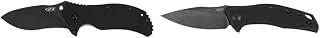 Zero Tolerance 0350 Folding Pocket Knife + Zero Tolerance 0357BW, ZT Original Design, 3.25 Inch Drop Point Blade