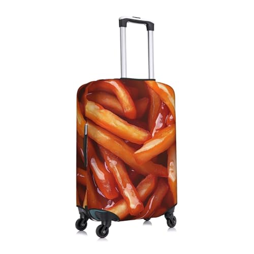 French Fries Elastic Travel Luggage Cover, Washable Spandex Suitcase Protector, Anti-Scratch Fits 18-32 Inch3
