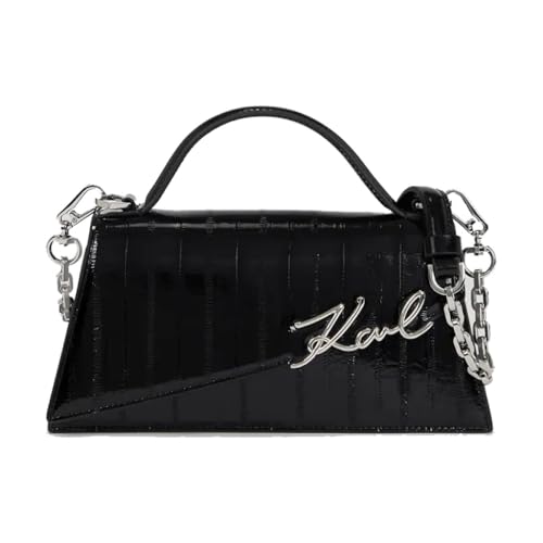 Sac crossbody KARL LAGERFELD K SIGNATURE SLIM noir en cuir
