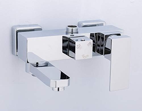 Mitigeur de douche mural chrome à 3 fonctions pour salle de bain