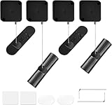 2pcs Remote Control Tether, 6.5 Ft TV Remote Control Leash, Retractable Safety Lock with Adjustable Lock Strap for TV Remotes, Game Controllers, Tablets and Showrooms