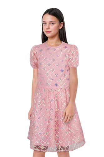 Image of Allen Solly Girl's Polyester A-Line Knee-Length Dress