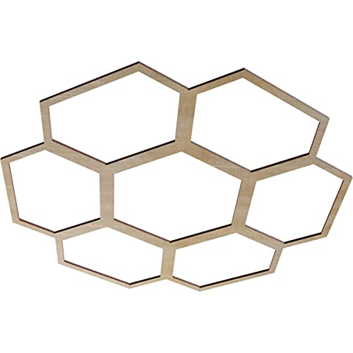 Image of Ekena Millwork 30 inchOD x 10 1 /2 inchID x 3 /8 inchT Florin Wood Fretwork Pierced Ceiling Medallion, Birch