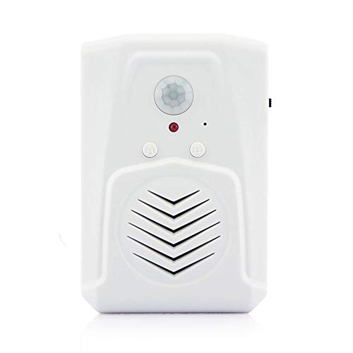 Altavoz de sonido activado con sensor de movimiento infrarrojo, construido con micrófono, graba una voz para venta de tienda, alerta de puerta de garaje, timbre de puerta de visitante, recordatorio de
