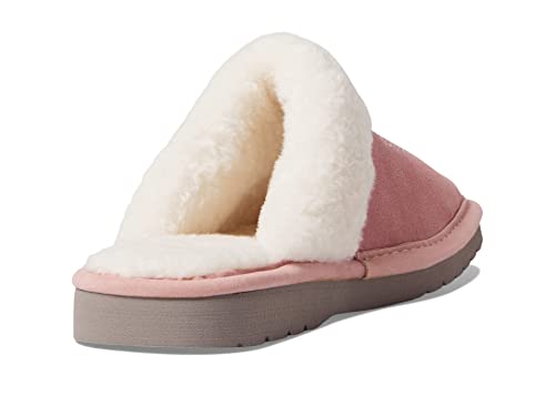 Image of ARIAT Women's Jackie Square Toe Warm Soft Genuine Suede Leather Indoor Outdoor Slippers with Plush Collar