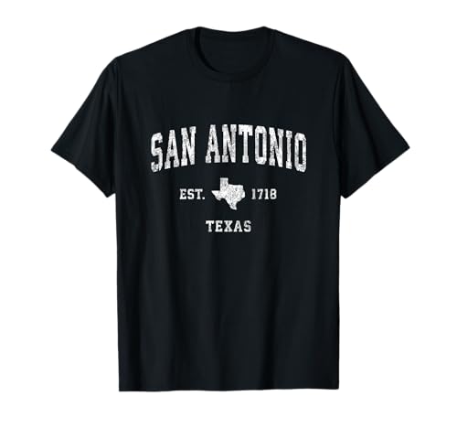 San Antonio Texas TX Vintage Athletic Sports Design T-Shirt