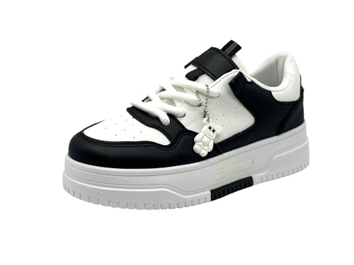 Wildora Damen Plateau Sneaker Freizeitschuhe