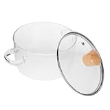 Photo Gallery imikeya pentola in vetro borosilicato con doppia maniglia, resistente al calore, per cuocere pasta e stufati, piccolo vaso trasparente per stufa con coperchio e design ergonomico Photo Gallery imikeya pentola in vetro borosilicato con doppia maniglia, resistente al calore, per cuocere pasta e stufati, piccolo vaso trasparente per stufa con coperchio e design ergonomico