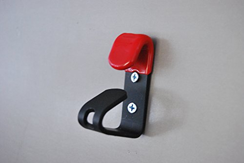 Alloy Rim Display Hanging Hooks,Metal Wheel Hooks,Black and Red,Pack of 2
