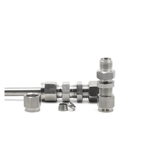 Racor pasamuros de acero 304, conector de compresión de alta precisión 2