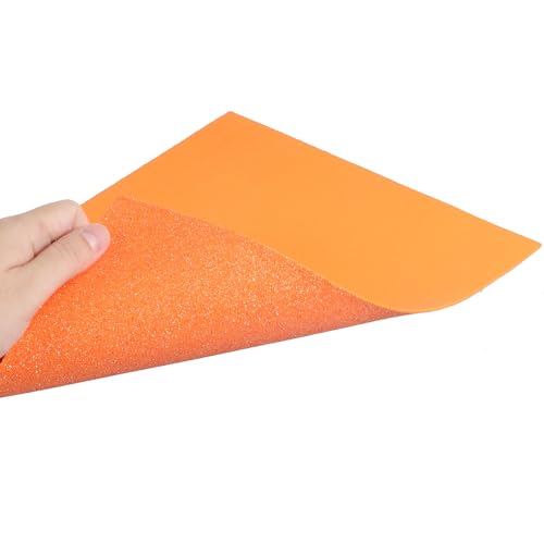 Mousse EVA orange pailleté 2mm plaque de mousse créative projets d'artisanat x10 - 7
