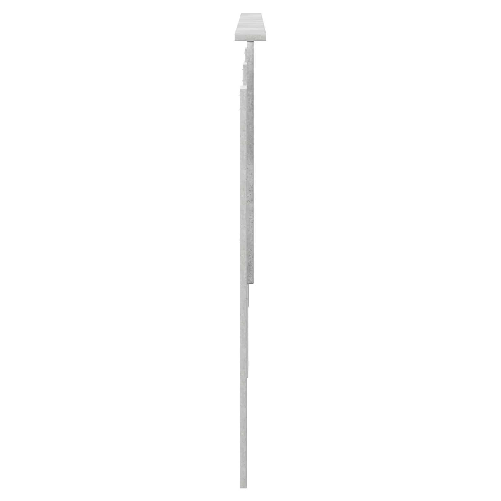 vidaXL Cabecero con cabecera Gris Concreto 200 cm Madera contrachapada, Accesorios Elegantes para el Dormitorio, Decorativos Modernos, Zona de Descanso Comfy, diseño contemporáneo
