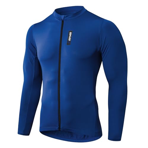 MEETWEE Magliette Ciclismo Uomo, Abbigliamento MTB Bike Asciugatura Rapida Maglia Ciclismo Maniche Corte/Lunghe Maglia Ciclismo