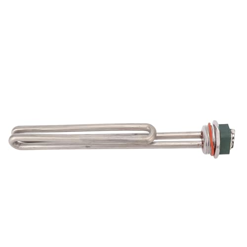 Tubo de Calentamiento Eléctrico Roscado 1-1/4 Pulgadas Acero Inoxidable para Alta Temperatura y Humedad con Protección contra Sobrecalentamiento Tubo Calefactor para Calderas, Sistemas de Agua