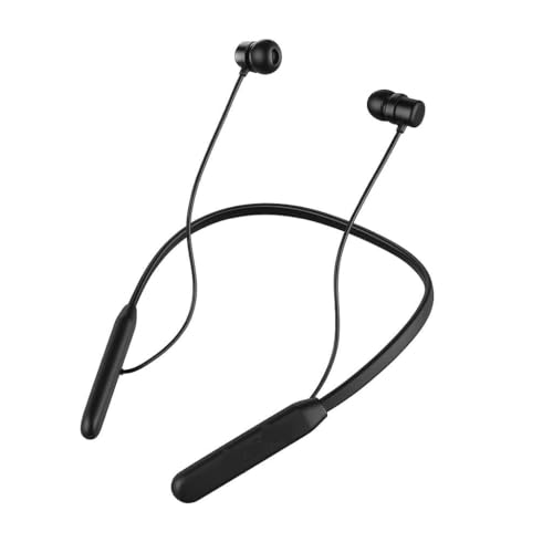 Image of ShreeADR UrbanBeats Sport Series Wireless Bluetooth Neckband Earphones - 370H Standby, Long Battery Backup, Lightweight Wireless In-Ear Headphones with Mic, Deep Bass, Sweat-Resistant for Sports & Running (Black)