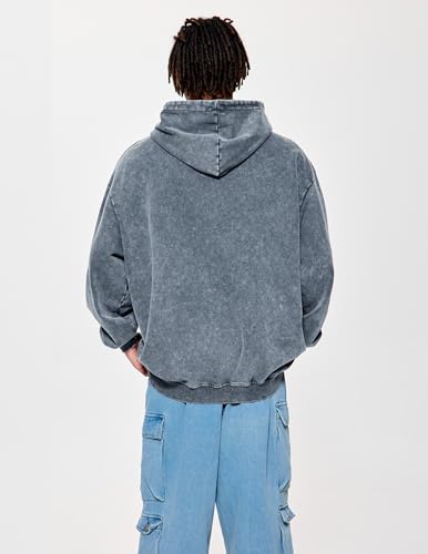 Vamtac Lightning Graphic Hoodies for Men Oversized Unisex Wash Hoodie Y2k Vintage Pullover Hooded Sweatshirt