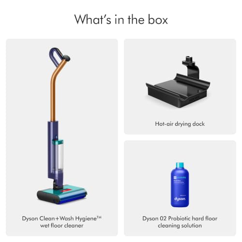 Dyson Clean+Wash Hygiene Wet and Dry Cleaner for Hard Floors - Cordless, 70 Minutes Run time, lays Flat, Anti-Tangle, self-Cleaning Roller, Drying Dock - image 8
