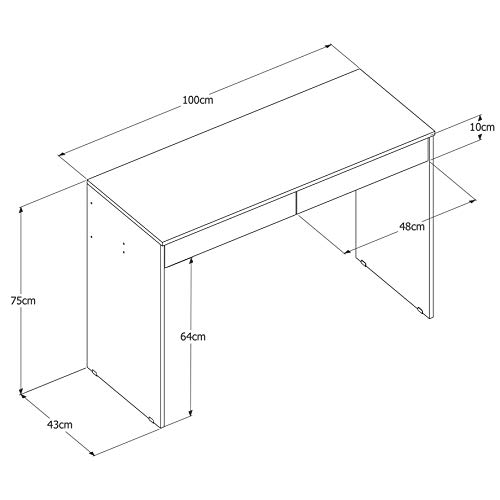 Escrivaninha Home Office - Branco - Mania de Móveis