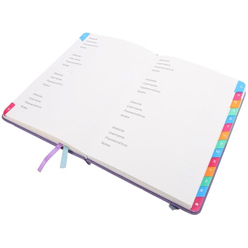 Carnet de notes créatif A5 avec index alphabétique et couverture PU portable