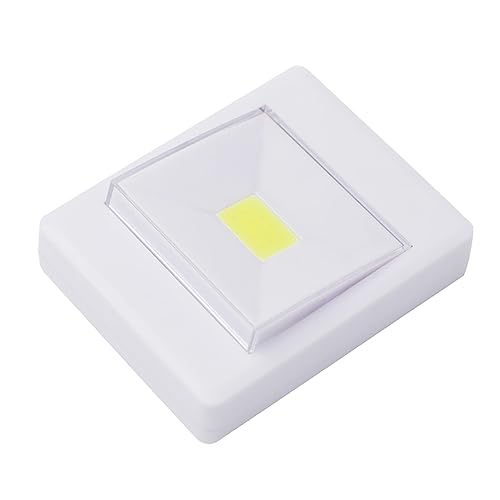 POPETPOP Cob LED Wall Light Switch Light Lumens Battery Operated Easy Mounting with Adhesive Tape Magnets for Closets Cabinets and Stairs