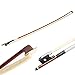 YATON 4/4 Full Size Violin Bow Lightweight Well Balanced Brazilwood Violin Bow with Wood Stick, Horsehair, Ebony Frog with Pearl Eye and Pearl Slide, Fiddle Bow for Violin Student Professional
