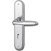 Produktbild HOPPE 2949501 Drückergarnitur Verona-auf Langschild Buntbart Entfernung 90mm, für Türstärke 37-47mm, Silber eloxiert