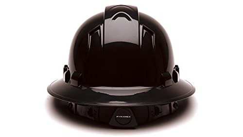 Image of Pyramex Ridgeline Full Brim Hard Hat 4 Point Ratchet Vented
