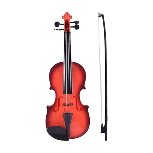 JIEBWCHA Violín De Juguete | Instrumento De Práctica para Niños - Violín Realista para Niños Principiantes para Hogar Viaje Cumpleaños Colección Diaria Familiar
