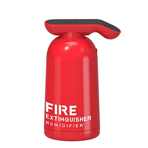 Fire Extinguisher Air Humidifier USB Mist Maker Fogger 180ML Ultrasonic Cool Water Aroma Diffuser for Home Car Purifier-Red